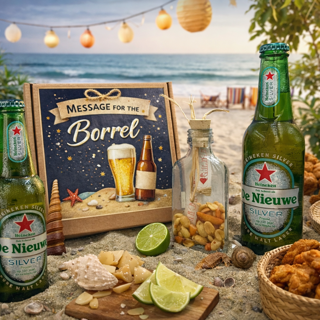 🍻 Originele uitnodiging bedrijfsborrel – Message for the Borrel - Fictieve case