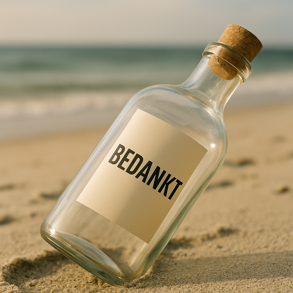 Zakelijk bedanken zonder standaardformule