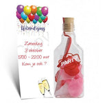 flessenpost verjaardagsfeest