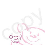 drukwerk beertje roze