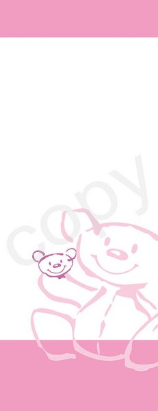 drukwerk beertje roze