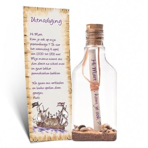 Uitnodiging piratenfeestje