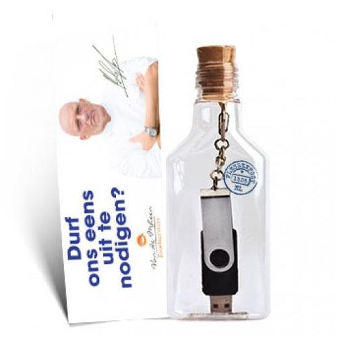 Voorbeeld direct mail flessenpost