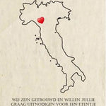 trouwkaart Italië