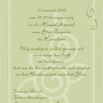 trouwkaart botanical