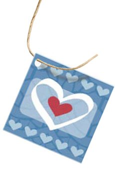 flessenhals kaartje blue love