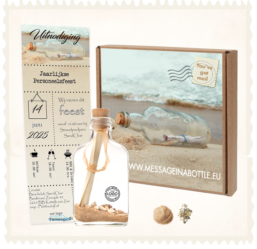 Message in a Bottle - Trouwkaart