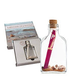 Flessenpost in verzenddoosje en online teamtuitje