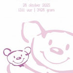 geboortekaartje beertje-meisje