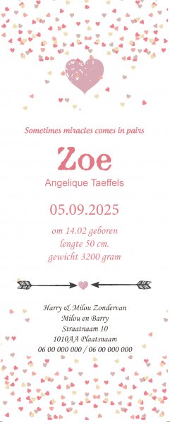 geboortekaartje trendy