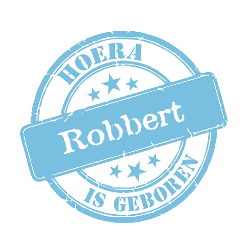 stempel sticker + naam