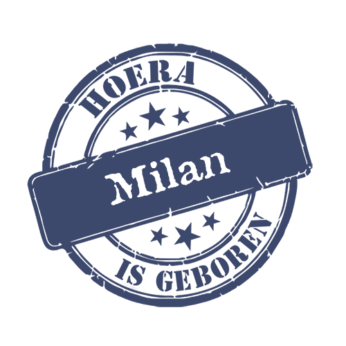 stempel sticker + naam