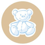 sticker blauw beertje