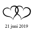 sticker hartjes + datum
