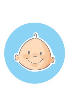 sticker hoera een jongen